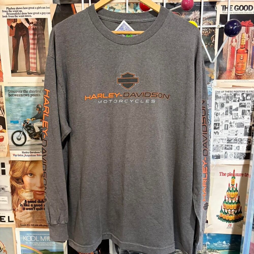 Harley-davidson Men's Grey T-shirt